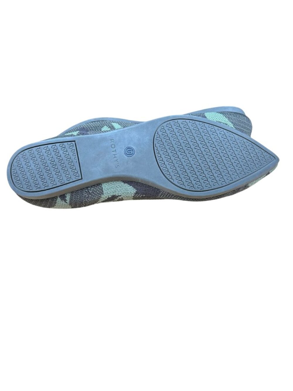 Rothy's The Point Flat Ballet Shoes Camo Green Size Women's 8 - Picture 5 of 10